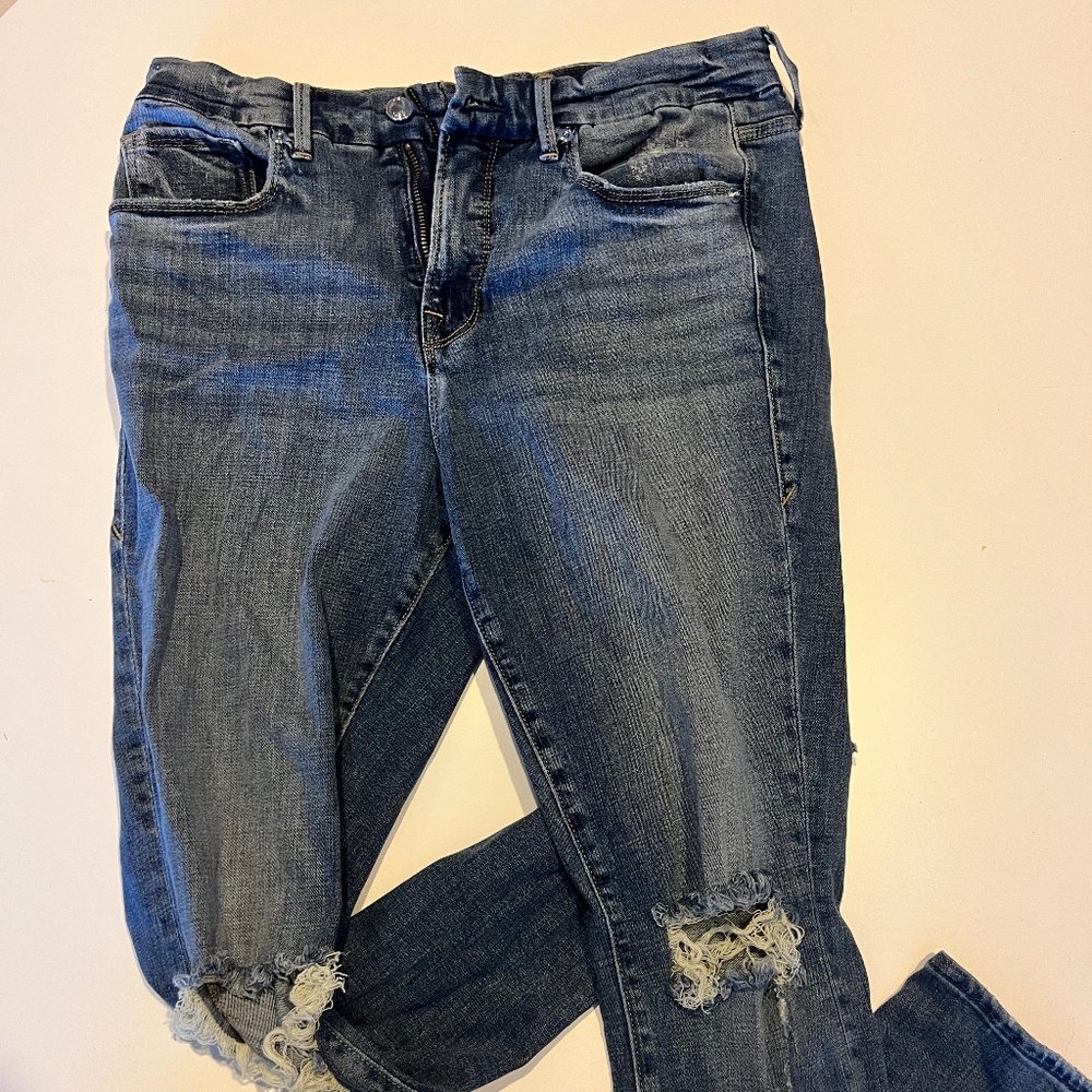 Good American Good Leg Crop Denim Jeans